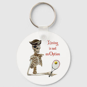Pirate Tennis Losing Skeleton Key Ring