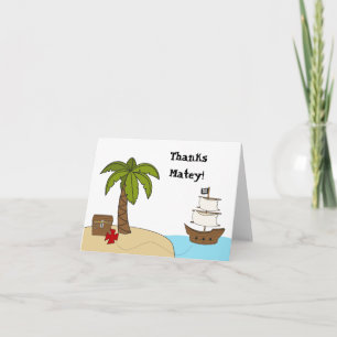 Pirate Thank You Card