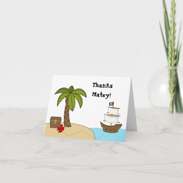 Pirate Thank You Card (Front)