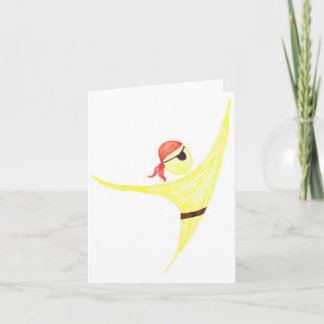 Pirate thank you card
