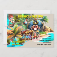Pirate theme birthday | Captain monkey bird island