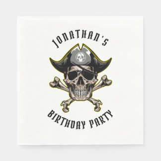 Pirate theme party adult BIRTHDAY WHITE Napkin