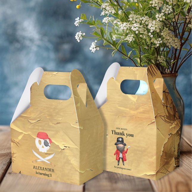Pirate Themed Birthday Party Favour Box (Creator Uploaded)