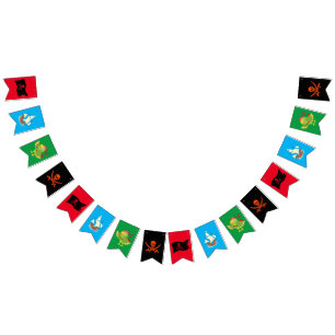 Pirate themed fun bunting / skull & crossbones 