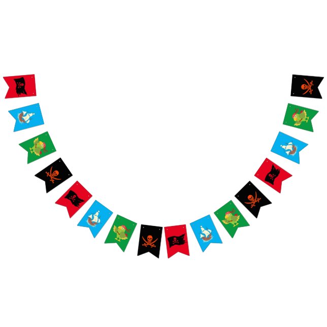 Pirate themed fun bunting / skull & crossbones  (All)