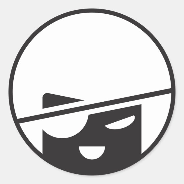 Pirate Tran stickit by jaesond Classic Round Sticker (Front)