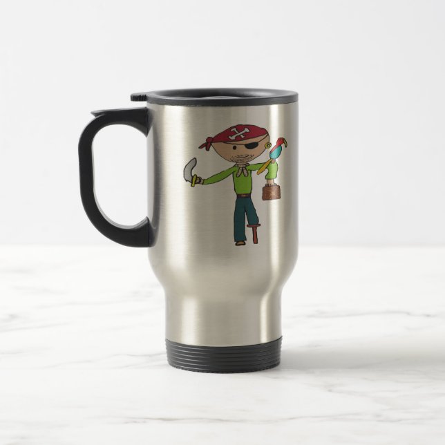 Pirate Travel Mug (Left)