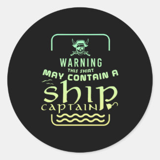 Pirate Treasure Chest Sayings Classic Round Sticker