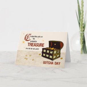 Pirate Treasure Gotcha Day, Boy Card