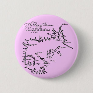 Pirate Treasure Map 6 Cm Round Badge