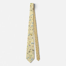 Pirate Treasure Map and loot  Neck Tie