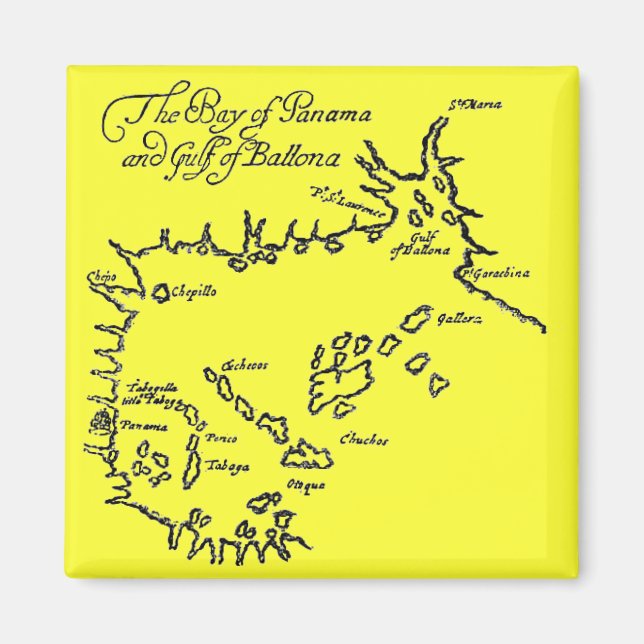 Pirate Treasure Map Magnet (Front)