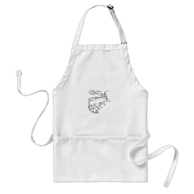 Pirate Treasure Map Standard Apron (Front)