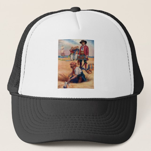 Pirate Treasure Trucker Hat (Front)