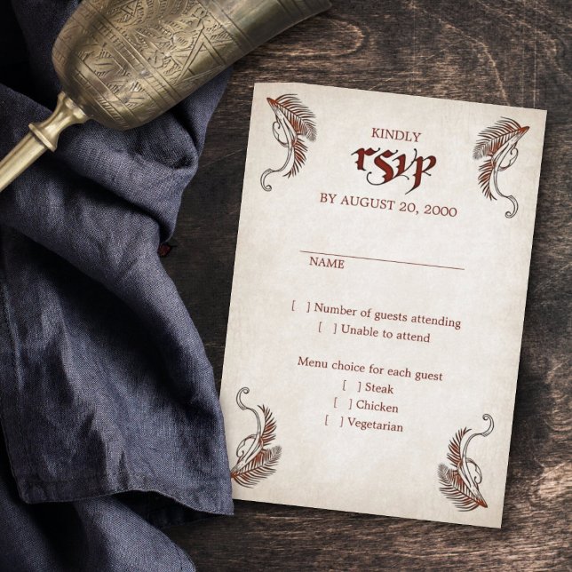 Pirate Treasure Wedding RSVP Card (Creator Uploaded)
