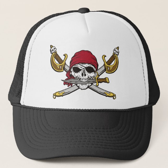 Pirate Trucker Hat (Front)