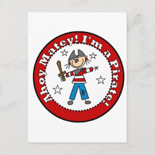 Pirate Tshirts and Gifts Postcard