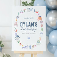 Pirate Under The Sea Birthday Party Welcome Sign