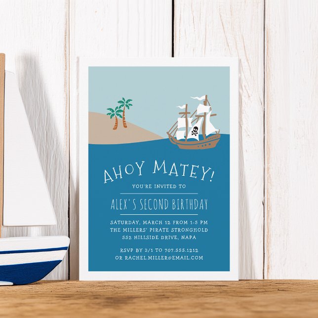 Pirate Voyage | Kids Birthday Party Invitation (Creator Uploaded)