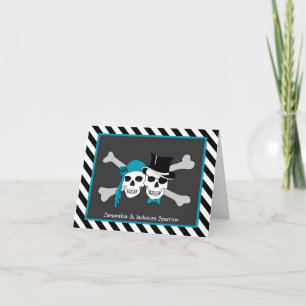 pirate wedding invitation