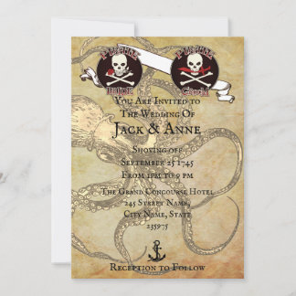Pirate Wedding  Invitation