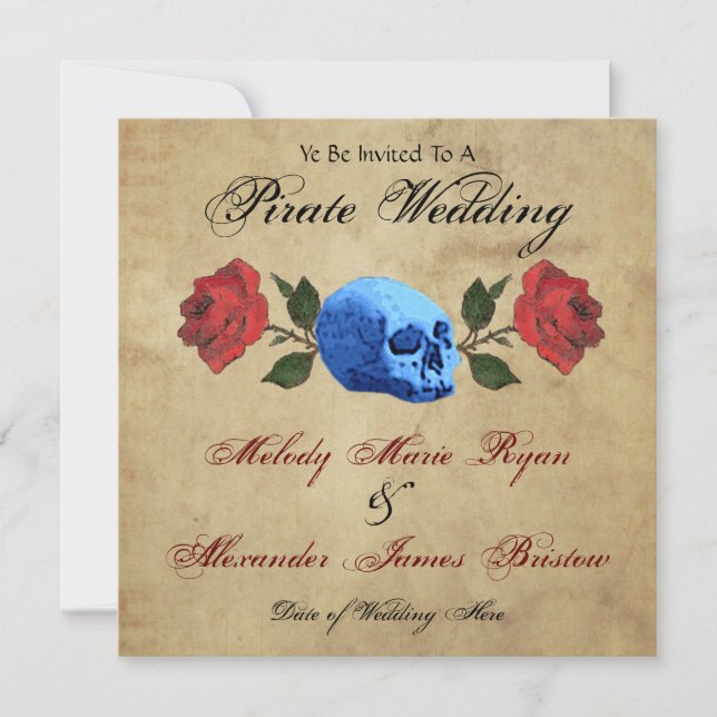 Pirate Wedding Invitation (Front)