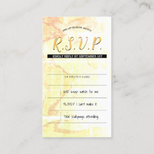 pirate wedding rsvp inserts