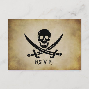 Pirate Wedding RSVP Response Card