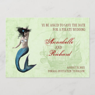 Pirate Wedding Save The Date Cards