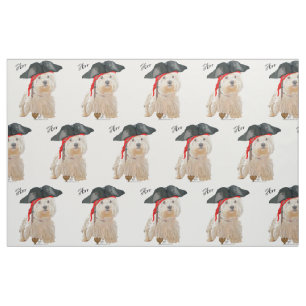 Pirate Westie Fabric