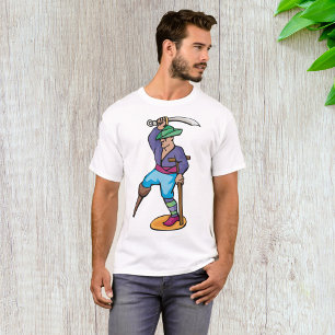 Pirate with Peg Leg and Sword T-Shirt