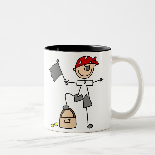 Pirate With Treasure Mug (Right)