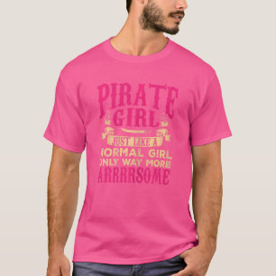 Pirate Women Jolly Roger Girls Freebooter 1 T-Shirt