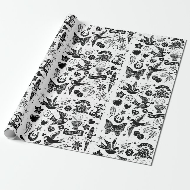 Pirate Wrapping Paper (Unrolled)