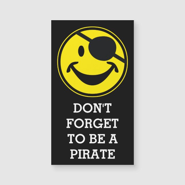 Pirate yellow + your background & sayings (Front)