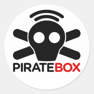 PirateBox Logo Classic Round Sticker