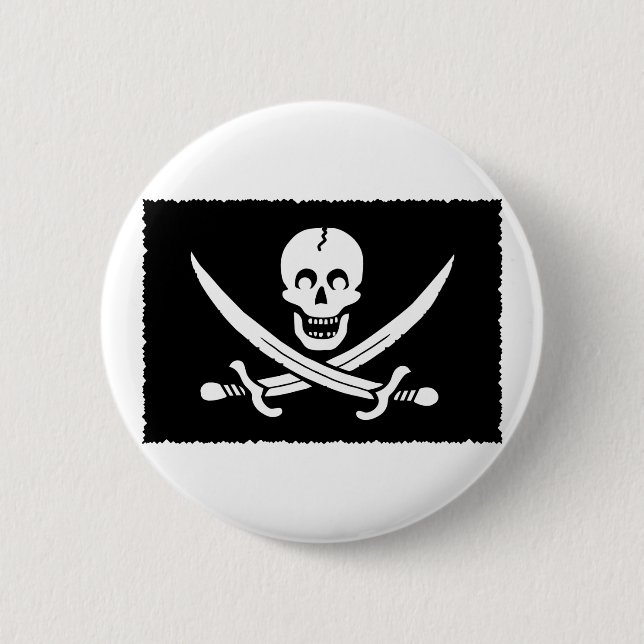 PirateLife,Button 6 Cm Round Badge (Front)