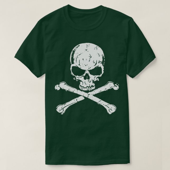 Pirates Adults Pirates Skull Crossbones beard s T-Shirt (Design Front)