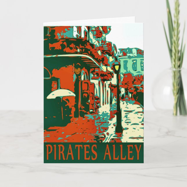 Pirates Alley French Quarter New Orleans Card (Front)