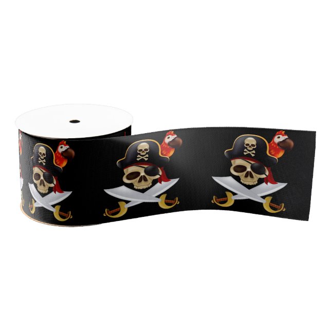 Pirates and Parrots Grosgrain Ribbon (Spool)