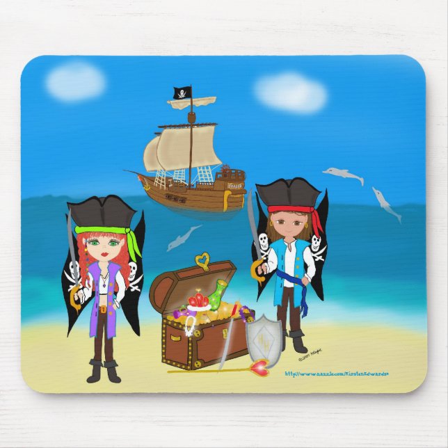 Pirates and Treasure Use Mousepad (Front)
