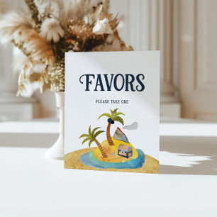 Pirates Baby Shower Favours Sign