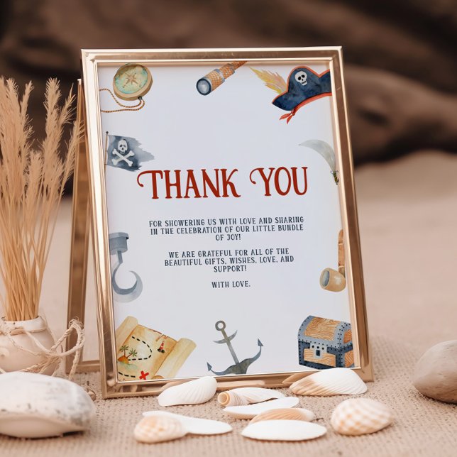 Pirates Baby Shower Thank You Sign (Creator Uploaded)
