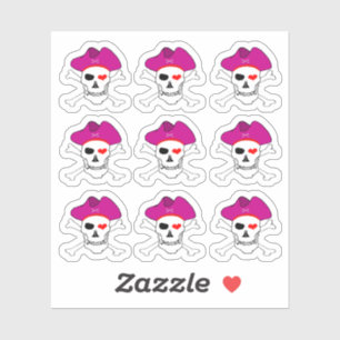 Pirates & Captain Grace, Skull X cross bones /Set4