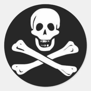 Pirates Classic Round Sticker