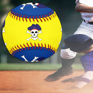 Pirates Flag & Captain Jack / Pirate sports Blue Baseball