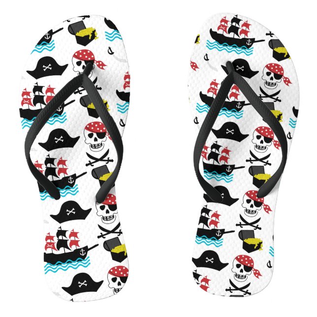 Pirates Flip Flops (Footbed)