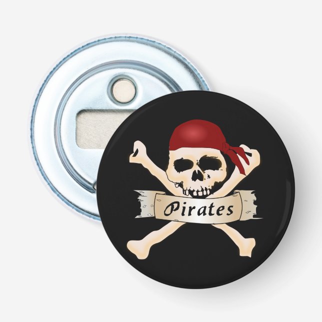 Pirates Halloween Bottle Opener (Front)