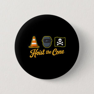 Pirates Hoist The Cone Funny Saying Baseball for 6 Cm Round Badge