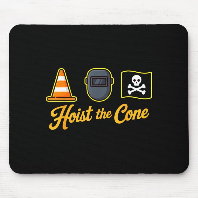 Pirates hoist the cone funny saying baseball for mouse pad (Front)